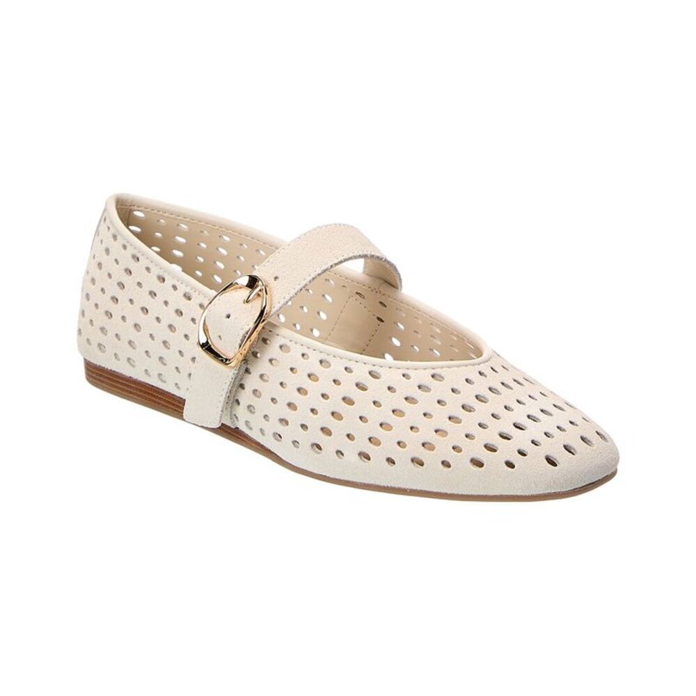 Dolce Vita Baila Suede Flat, White